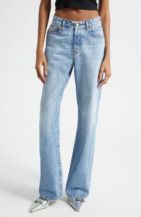 Diesel 1971 D-Sent High Waist Straight Leg Jeans in Denim at Nordstrom, Size 32