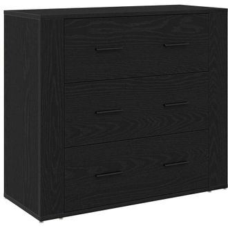 vidaXL Sideboard in rovere nero Rovere Nero 80 x 33 x 70 cm - Vidaxl