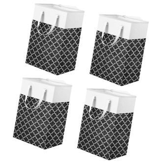 OEM 4 Cestas De Ropa Extragrandes De 75 Litros, Farol Negro