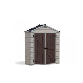 Palram Skylight Shed 6 x 3 Tan - Polycarbonate - L90.2 x W185.4 x H217 cm in Beige