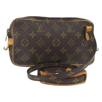 Louis Vuitton Pre-owned Cross Body Bags, female, Brown, Size: ONE SIZE Pre-owned Pochette Marly Bandouliere