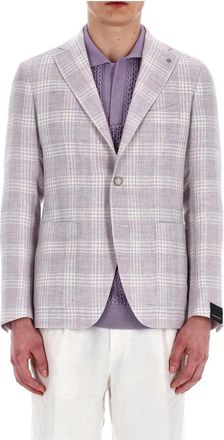 Tagliatore Jassen Lila - Heren - Blazers - Paars - L - Wol - Jassen