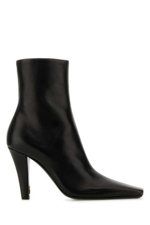 Saint Laurent Black Jill Ankle Boots