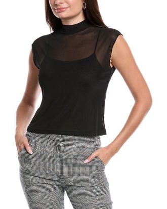 Kenneth Cole Layer Mock Neck Tank