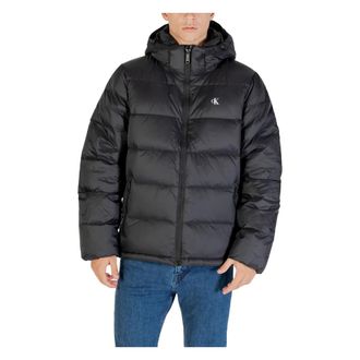 Calvin Klein Jeans LS Nylon Zip Off Hood - Heren - Winterjassen - Zwart - S - Nylon - Jassen