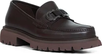 Ferragamo Mens Loafers Cocoon Brown Calf Leather