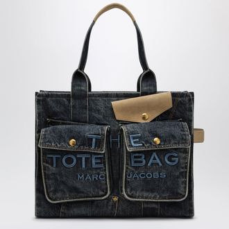 Marc Jacobs The Cargo Tote Bag large in denim and suede