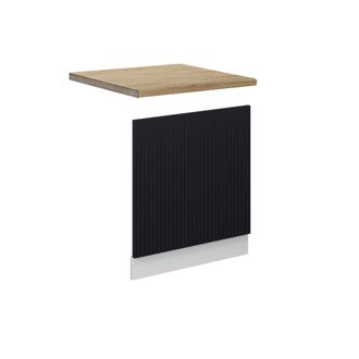 Vicco Panel Frontal Fame-line, Rayas Negras, 60 Cm, Et Roble