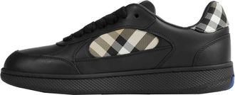 Burberry Schoenen, Heren, Zwart, 43 EU, Leer, Terrace Sneakers