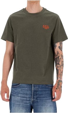A.P.C. Camiseta Standard Rue Madame - Tops - Hombre - Verde - M