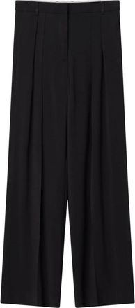 Day Birger Et Mikkelsen Stijlvolle Viscose Twill Wijde Broek - Dames - Wijde Broeken - Zwart - M - Broeken