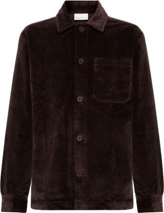 Knowledge Cotton Apparel Stretched 8-Wales Corduroy Hemd für Herren | schwarz