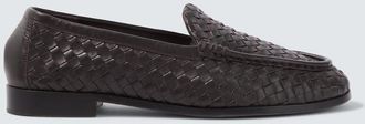 Bottega Veneta Silenzio Intrecciato leather loafers