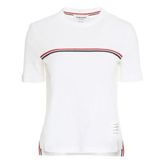 Thom Browne Dames, Tops, Wit, Maat: 3XS Katoen