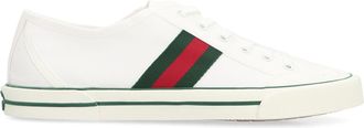 Gucci Mens Sneakers Tennis White Cotton Trainers