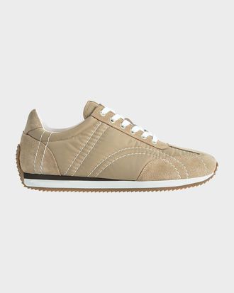 Toteme Suede Retro Runner Sneakers