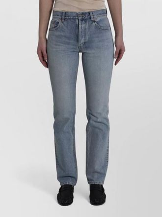 Saint Laurent south blue high waist straight leg jeans