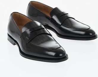 Dior Leather Penny Loafers with Transparent Monogram Motif size 39,5