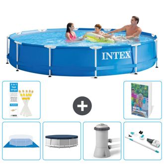 Intex Piscina Con Estructura Redonda - 366x76 Cm - 7-piezas S94