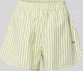 Boss Orange by Hugo Boss BOSS Orange Regular Fit Shorts aus reiner Baumwolle Modell C_TIPLYNA in Hellgruen, Gr&ouml;&szlig;e 46