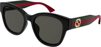 Gucci Gg 1866Sk Zonnebril - unisex - Zonnebrillen - Zwart - 56 MM - Accessoires