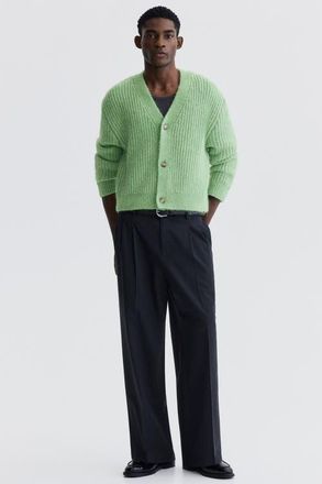 H&M Loose Fit Cardigan in Green at Nordstrom, Size Xx-Large