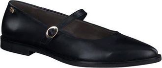 Paul Green Carla Mary Jane Flat in Black Softnappa at Nordstrom, Size 10.5Us