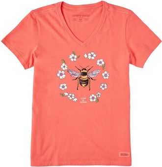 Life is good Crusher V-Neck T-Shirt