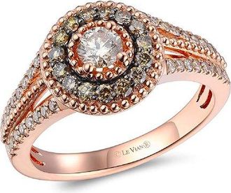 Le Vian Chocolate Solitaire 14K Rose Gold 0.73 Ct. Tw. Diamond Ring