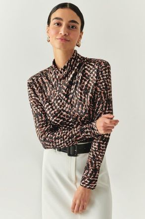 Exquise Ensley Printed Blouse in Multi Color at Nordstrom, Size Xx-Large