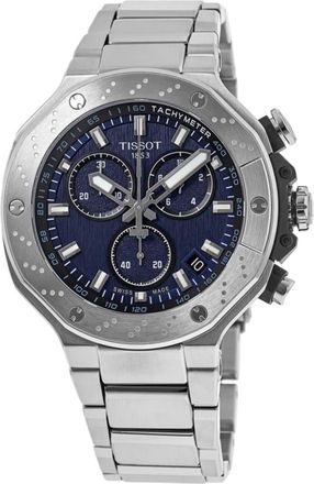 Tissot T-Race Chronograph Blue Dial Stainless Steel Mens Watch T141.417.11.041.00
