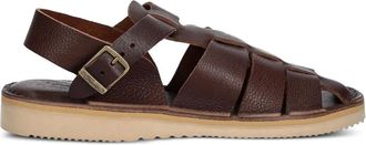 Fracap Sandali in pelle con fibbia - Marrone