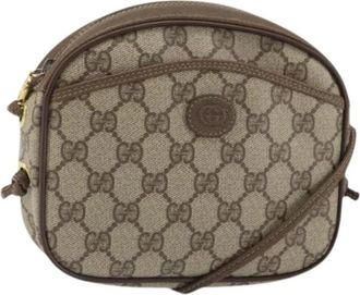 Gucci Pre-owned Cross Body Bags, female, Beige, Size: ONE SIZE Pre-owned Plastic Cross Body Bag