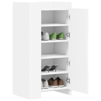 Berkfield Home Shoe Cabinet White 52x37.5x100 cm Engineered Wood