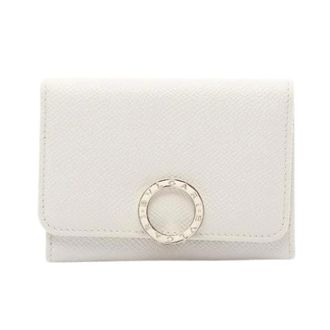 Bulgari Pre-owned Wallets, female, White, Size: ONE SIZE Pre-owned Bulgari Bulgari Leather Card Case