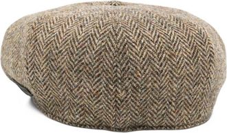 Emporio Armani Herringbone Flat Cap - Grey