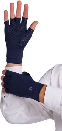 Coolibar Ouray Fingerless UV Sun Gloves, UPF 50+ Sun Protection in Navy at Nordstrom, Size X-Small