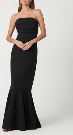 Shoshanna Midnight Stretch Crepe Stephanie Dress in Jet at Nordstrom, Size 10