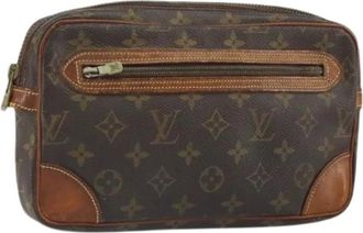 Louis Vuitton Pre-owned Clutches, female, Brown, Size: ONE SIZE Pre-owned Vintage Canvas Clutch