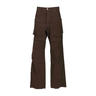Rick Owens Stefan Cargo - male - Rick Owens - Wide Trousers - Brown - W33 - Trousers