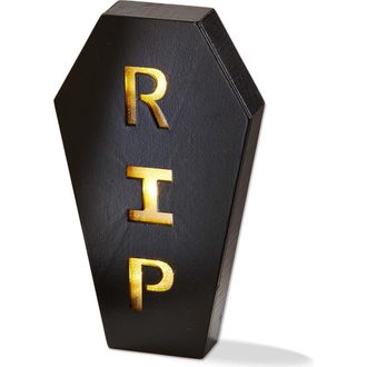 Tag RIP Coffin LED Black Wood Decor Halloween Indoor Sculpture at Nordstrom