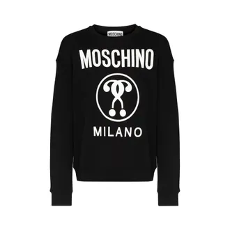 Moschino Heren, Sweatshirts & Hoodies, Zwart, Maat: M