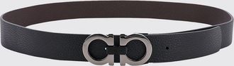 Ferragamo Cintura Gancini Ferragamo reversibile in pelle martellata