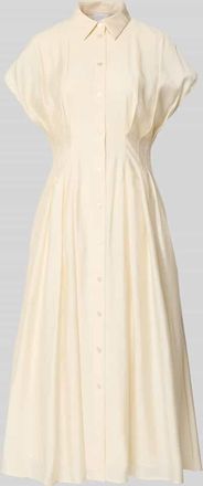 Jake*s Hemdblusenkleid mit Knopfleiste in Beige, Gr&ouml;&szlig;e 32