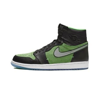 Nike Jordan Fitness, unisex, Veelkleurig, 44 EU, Leer, 1 Retro High Zoom Zen Green