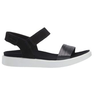 Ecco Ecco Flowt 273603 Leather Womens Hook and loop Sandals - UK 6.5-7 - US 9-9.5 Women - EU 40 - Black - Size:UK 6.5-7