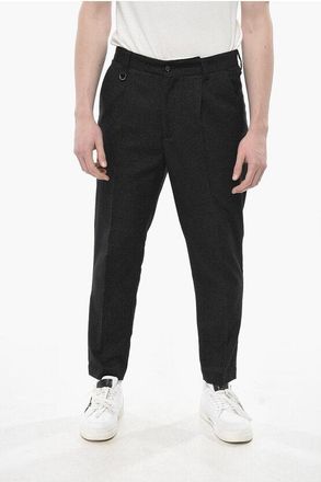 Paolo Pecora Single-Pleat Cotton-Blend Twill Trousers with Belt Loops size 48