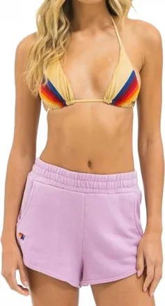 Aviator Nation Essential Club Shorts In Mauve