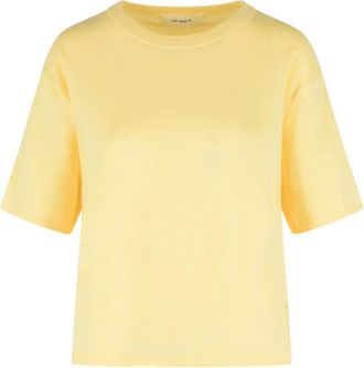 Lisa Yang T-shirt con maniche a spalla bassa - Giallo