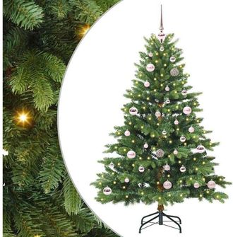 vidaXL &Aacute;rbol De Navidad Artificial Con 150 Led Verde 150 Cm Pe Y Pvc Vidaxl